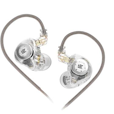 Imagem de FEDAI KZ EDX Pro fones de ouvido intra-auriculares, KZ IEM Dual DD HiFi Som estéreo Stage in Ear Monitor, Fones de ouvido com cancelamento de ruído com fio, fones de ouvido para jogos para músicos