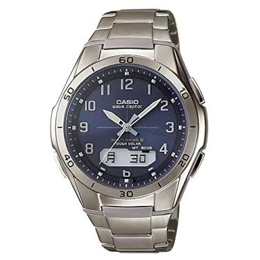 Imagem de Relógio solar CASIO WVA-M640TD-2AJF de rádio de titânio, modelo limitado por correspondência, receptor de ondas, rádio solar, titânio, correspondência limitada para homens, luxo, luxo, Luxuoso