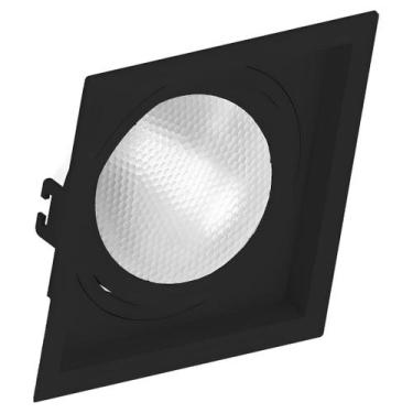 Imagem de Spot Quadrado Embutir Face Recuado Par30 Saveenergy, PRETO, 110V/220V