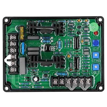 Imagem de Placa de Componente Eletrônico de Energia AVR, Módulo de Regulador de Tensão do Gerador Ajustável, Proteção de Sobretensão, Saída de 20a DC, Com, para Gerador Sem Escova