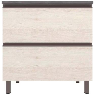 Imagem de Balcão Bartira Cristal Mdp 15mm Com 2 Portas - 80cm Freixo