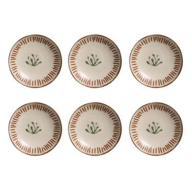 Imagem de Conjunto De Pratos Fundos Porto Brasil Coup Magari 6 Pçs Marrom