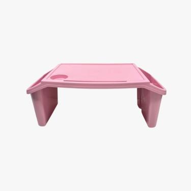 Imagem de Bandeja Mesa Colo Apoio Comer Refeição Cama Suporte Notebook Rosa