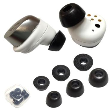 Imagem de Luckvan Ponteiras De Espuma Viscoelástica Para Fones Ouvido Substituição Sennheiser Momentum 4 True Wireless, Encaixe No Estojo, 3 Pares Lms Preto