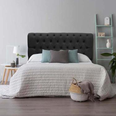 Imagem de Cabeceira Estofada Capitonê Livia 160cm Queen Size Para Cama Box mater