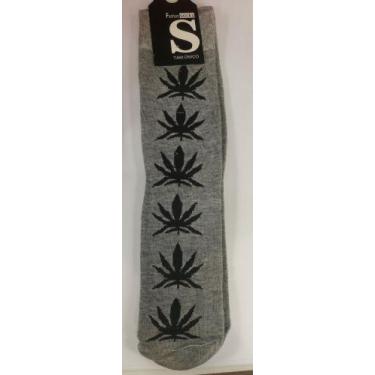 Imagem de Meia Cano Alto com Estampada colorido Divertida masculina - sem, Model