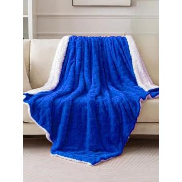 Imagem de Cobertor Manta Com Sherpa Dupla Face Casal Luxuoso 2,20x1,90 (Azyl Royal)