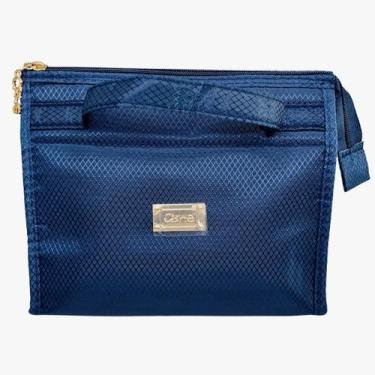 Imagem de Necessaire Básica Rubys Com Detalhe Dourado AZUL MARINHO - Ruby's