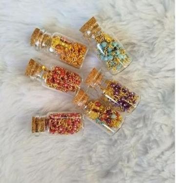 Imagem de Terço São Bento Colorido, Artigo Religioso Miçanga, Fecho Pulseira, Colar