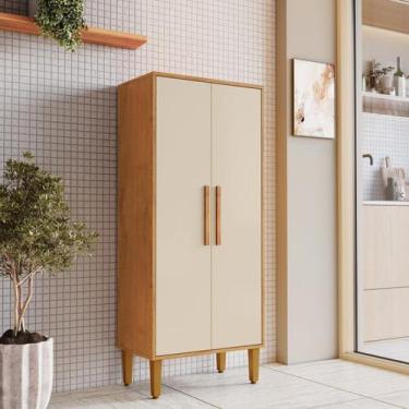 Imagem de Armário Multiuso 2 Portas 3 Prateleira Paraná - Kaiki Móveis