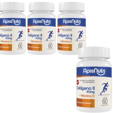 Imagem de 4x Colágeno Tipo 2 + Vitamina C 500mg 60 Comprimidos - ApisNutri