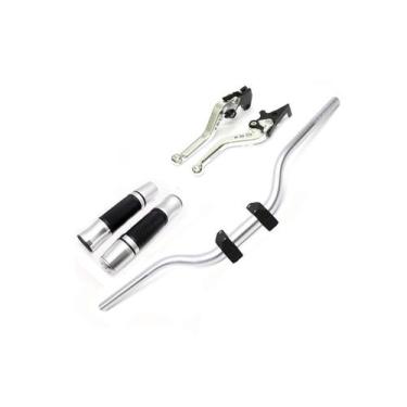 Imagem de Kit Guidão Naked Manopla Fechada Jupiter Manete Ninja 650r ER6N - Star