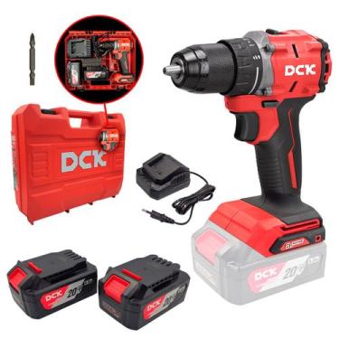 Imagem de Parafusadeira/Furadeira De Impacto Sem Fio 500w 2 Baterias - DCK