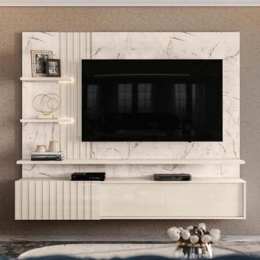 Imagem de Bancada Suspensa Elegante Elara Calacata/off-white