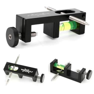 Imagem de ZSHJGJR Ferramentas de afinação de nível de arco multifuncionais para arco e flecha para descanso de flecha e ajuste de visão de arco para arco composto (preto)