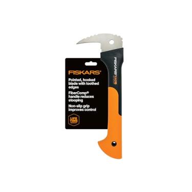 Imagem de Fiskars Hookaroon de 30,5 cm – Alça antiderrapante com lâmina pontiaguda e angular – Ferramenta de paisagismo para girar, arrastar e empilhar toras – Preto/Laranja