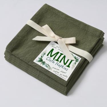 Imagem de Urby Guardanapos Reutilizáveis De Linho/Algodão Eco Hanky 25X25 Cm. Pequenos, Adequados Para Panos. Ideal Uso Infantil Como Almoços, Jantares E Ocasiões Casamentos, Aniversários Coquetéis. (Grande,