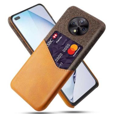 Imagem de Capa para Honor Play 50 Plus,Anti-deslizamento,Proteção contra quedas de 360°,Resistência à impressão digital,Tela e caso de couro PU com 1 slot de cartão atrás-Brown