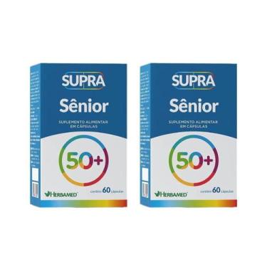Imagem de Kit 2 Suplemento Supra Sênior 50+ Com 60 Cápsulas - Herbamed