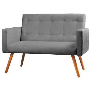 Imagem de Sofá Namoradeira 2 Lugares Sabrina Veludo - Star Confort