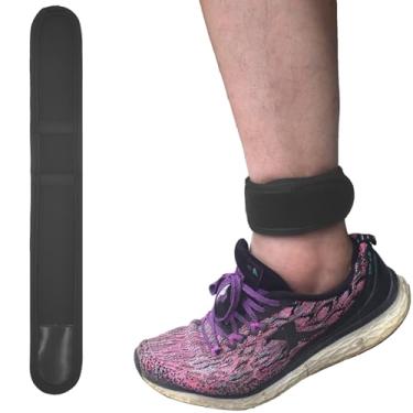 Imagem de Grestun Tornozeleira ajustável compatível com Fitbit Charge 6 5 4 3 2/Inspire 3 2 HR/Luxe/Alta HR/Flex 2, alça de tornozelo para homens e mulheres, preta (grande)