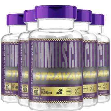 Imagem de Kit 5x Stravar Original Laboratório Ghmuscle-Unissex