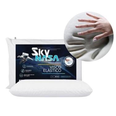 Imagem de Kit com 2 Travesseiros Viscoelástico D30 Hipoalergênico 10cm - NAP