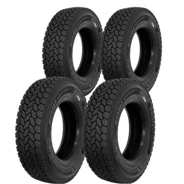 Imagem de Kit 4 Pneus 215/75R17.5 Borrachudo Misto 16 Lonas 135/133J Robusto A2 Xbri