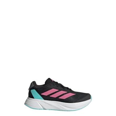 Imagem de adidas Tênis de corrida unissex infantil Duramo Sl, Core Black/Pink Fusion/Branco, 1 Little Kid