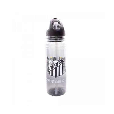 Imagem de Garrafa Squeeze com Canudo Retrátil 700ml Santos FC