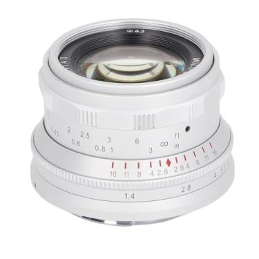 Imagem de Generic E Lente de Montagem, Vista Em Grande Angular 35mm F1.4 Lente Durável para A7 A7ii A7r A7rii X - 3 Nex -3n (Branco)