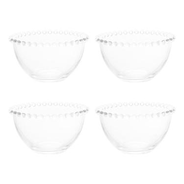Imagem de Conjunto 04 Bowls Cristal Transparente Pearl Wolff