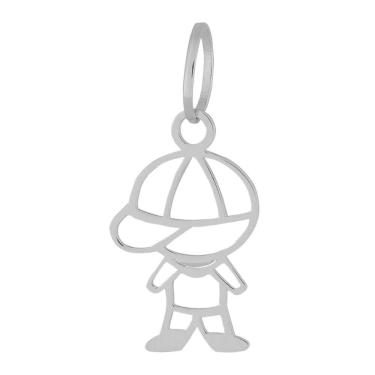 Imagem de Pingente Aço Menino Laser 17x11mm