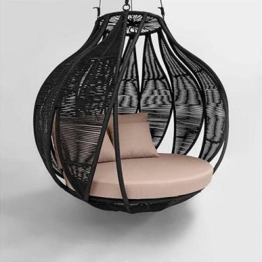 Imagem de Sofá Balanço Tenda Ninho Suspenso Cracroria Alumínio Corda Náutica - N