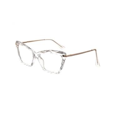 Imagem de Armação De Oculos Feminino Lapidado Diamante Cristal Gatinho