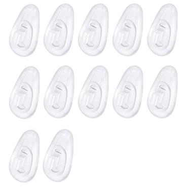 Imagem de Betterun 6 pares de almofadas de nariz de substituição de silicone macio transparente para Oakley Wiretap OO4071/Whisker/Crosshair 1.0/2.0 OO4044/fio quadrado/meio fio/corda bamba