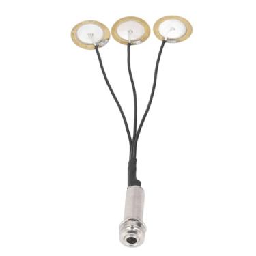 Imagem de Piezo Pickup Transduces Pickup de guitarra acústico passivo Clear Sound Auto Adesivo Instalação fácil para guitarra folclórica Ukulele Banjo Mandolin Liga de cobre Bobina 6,35mm