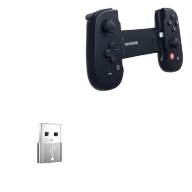 Imagem de BoxWave Adaptador compatível com Backbone One (IP) - USB-A para C PortChanger (pacote com 5), USB Tipo-C OTG USB-A Converter Dados de Carregamento - Prata Metálico