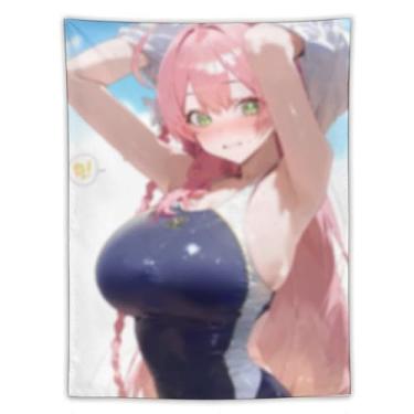 Imagem de LIEGBMEU Tapeçaria Sexy Hot Anime Girl 152.4 cmx203.2 cm Wall Quilt Art Whimsical Tapestry DecorationAF273