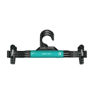 Imagem de Cabide Para Saia Preto Cinquetti, Suporte Com Presilha Para Saia, Preto, Design Antiderrapante, Produzido Com Plástico Livre De Bpa, Qualidade Brasileira Há Mais De 40 Anos, Contém 3 Cabides