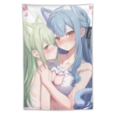 Imagem de LIEGBMEU Sexy Bikini Hot Anime Girl Tapeçaria 101.6 cm x 152.4 cm Interior Exterior Wall Quilt Art Decoração de Tapeçaria Caprichosa, AF184