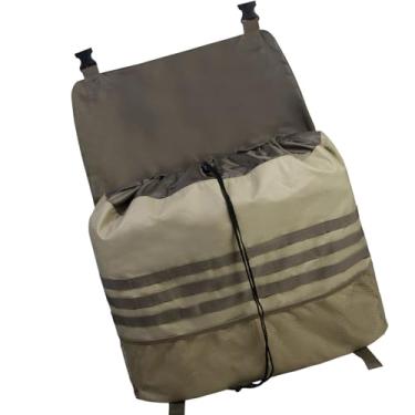 Imagem de Brrnoo 600D Oxford Ploth Car Saco de Lixo, Saco de Armazenamento de Pneus Pendurado Com Fivela de Plástico Ajustável e Design de Cordão para Caminhão SUV ou Sedan (Cáqui)