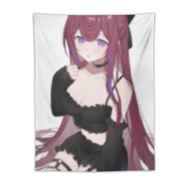Imagem de LIEGBMEU Tapeçaria sexy sexy de anime menina 76.2 cm x 101.6 cm interior exterior parede colcha arte decoração de tapeçaria caprichosa, AF173
