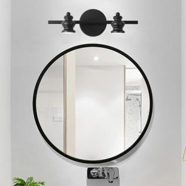 Imagem de GZZBMY Luzes de parede espelhadas de LED para banheiro Lâmpadas de parede destacáveis internas de metal à prova d'água Arandelas de parede com ângulo ajustável para exibição de imagem para quarto