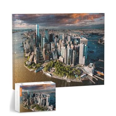 Imagem de PieceRelax Quebra-Cabeças De Arte Em Tela Para Adultos - Henry Do Aerial Photography, Nova York, Eua. Presente Exclusivo E Decoração Casa Com Quebra-Cabeça Plástico Sala Estar Quarto [Hn1308]
