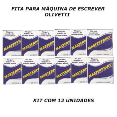 Imagem de Fita maquina de escrever olivetti kit 12 unidades - MASTERPRINT