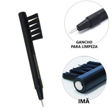 Imagem de Mini escova escovinha para aparelho auditivo c imã e gancho - TONY IMP