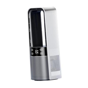 Imagem de Bothyi Ventilador de mesa sem lâminas com velocidades ajustáveis, controle de toque, recarregável, com refrigerador de ar leve, ventilador de resfriamento