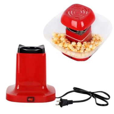 Imagem de Máquina de pipoca elétrica doméstica de 1200W, máquina de pipoca de mesa de cozinha sem adicionar qualquer tempero, adequada para famílias e reuniões