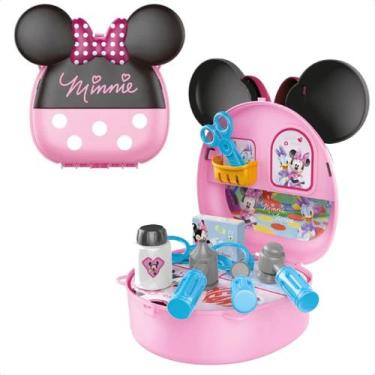 Imagem de Brinquedo Maleta de Médica Minnie com Acessórios Alça Faz de Conta Div
